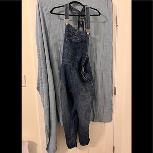 Gap denim overalls. Size large.